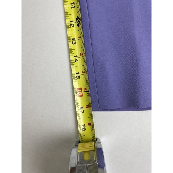 Ralph Ralph Lauren Cropped Straight Lavender Pants Nylon Comfort Women’s 8 EUC - Picture 8 of 8